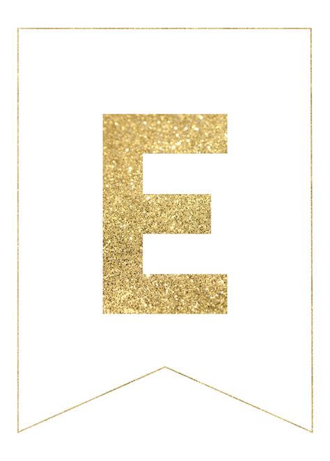 Gold Free Printable Banner Letters Paper Trail Design Gold Free