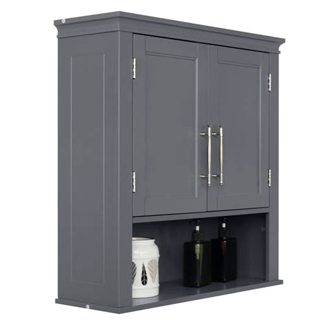 Wall Mounted Bathroom Cabinet 3 Tier Adjustable Shelf Bathroom Storage