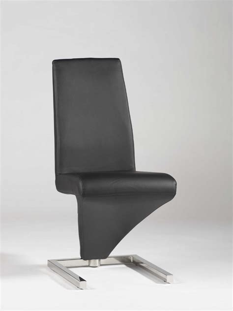 Get the best deals on modern dining chairs. Zig Zag Black or White Leather Upholstered Chair in Z ...