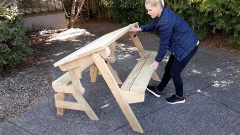 Folding Picnic Table Plans Les Kennys Outdoor Project Plans