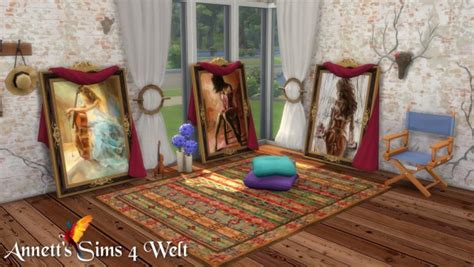 Annett`s Sims 4 Welt Standing Paintings Woman • Sims 4 Downloads