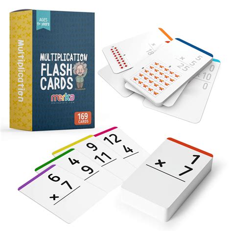 Buy Merka Multiplication Flashcards Learning Math Facts Numbers 0 12