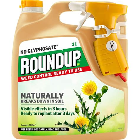 Roundup Natural weedkiller 3L RTU | Robert Dyas