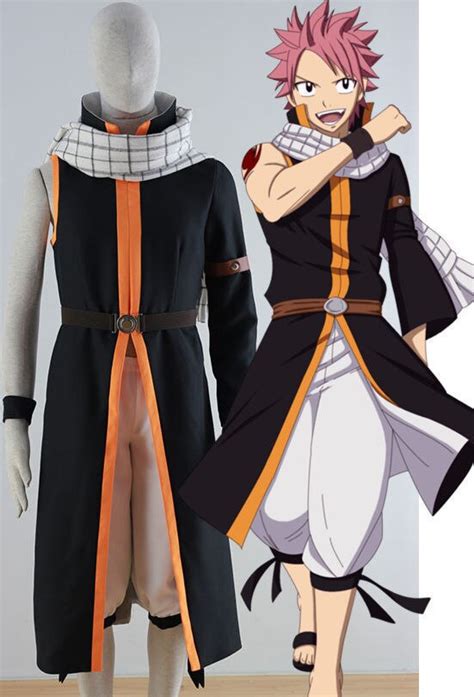 New Anime Fairy Tail Natsu Dragneel Cosplay Costume Free Shipping