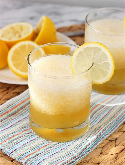 Lemon Honey And Bourbon Make This Frozen Cocktail A Totally Smooth Sipper Frozen Drink Recipes