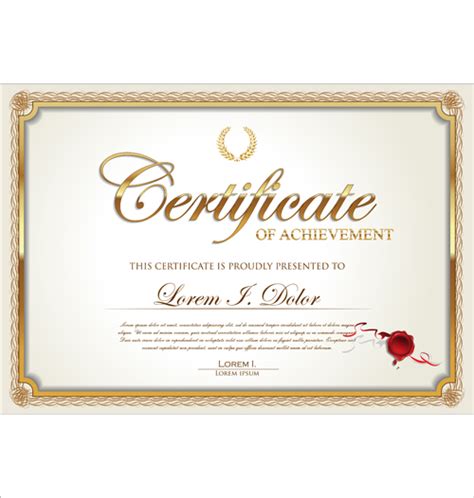 Exquisite Certificate Frames With Template Vector 02 Vector Cover