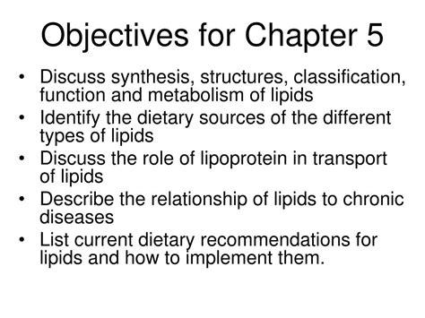 Ppt Chapter 5 The Lipids Powerpoint Presentation Free Download Id