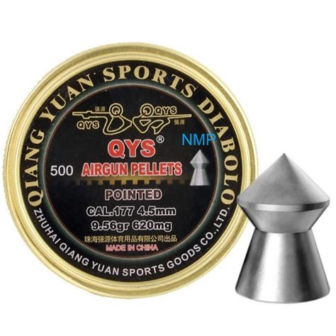 Qiang Yuan Sports Qys Pointed Airgun Pellets 177 Calibre