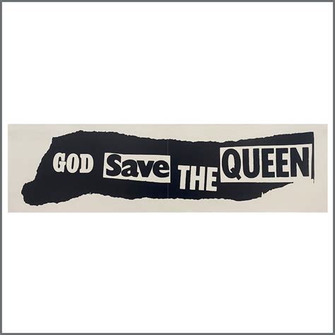 b38592 the sex pistols 1977 god save the queen promotional poster john peel collection uk