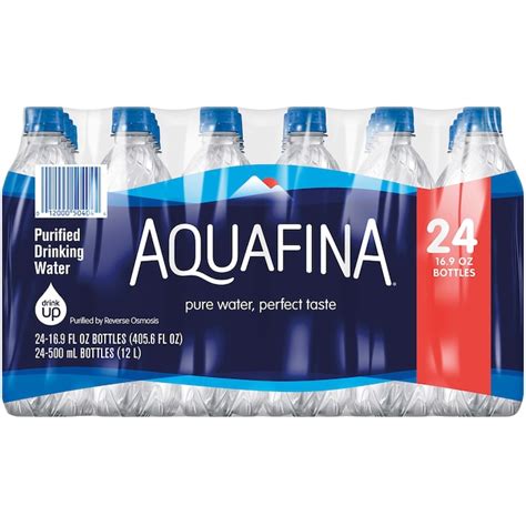 Aquafina 24 Pack 169 Fl Oz Purified Bottled Water At