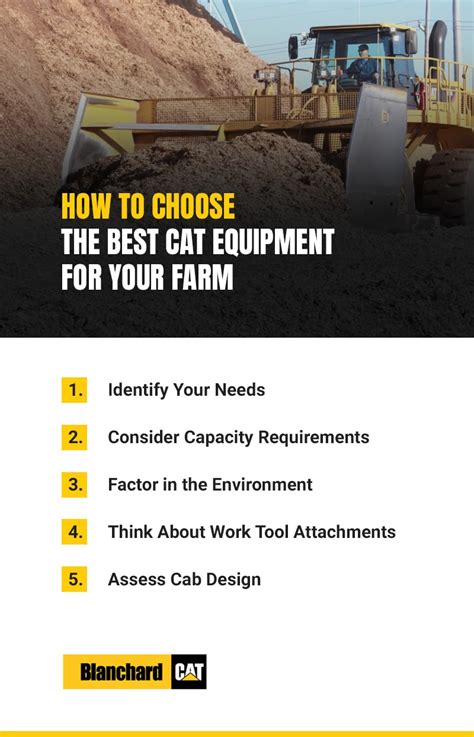 How To Choose The Best Cat Equipment For Your Farm Blanchard Machinery