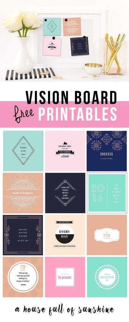 Free Vision Board Printables 247 Moms Vision Board Printables