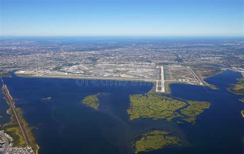 Aerial View Of The John F Kennedy International Airport Jfk In New