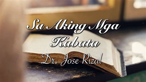 Mahalin Ang Sariling Wika Sa Aking Mga Kabata Dr Jose Rizal Cure Hot Sex Picture