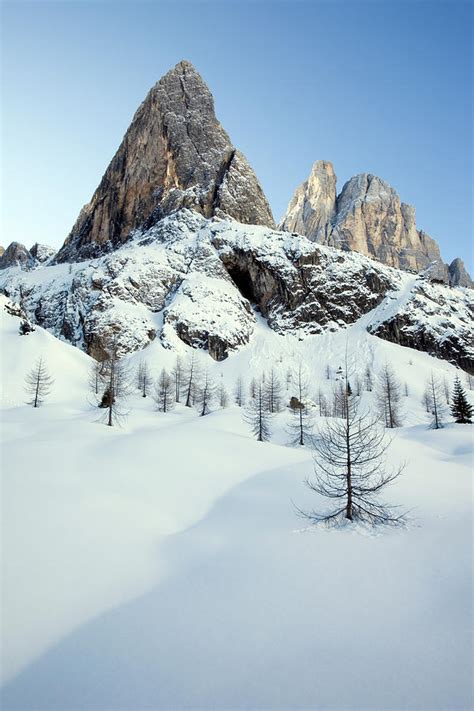 Italy Dolomite Alps Snow Covered Photograph By Christian Adams Fine