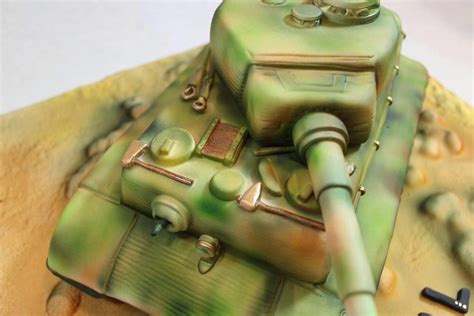 Fondant Tiger Tank Tank Cake Tiger Tank Fondant Birthday Cake Cakes