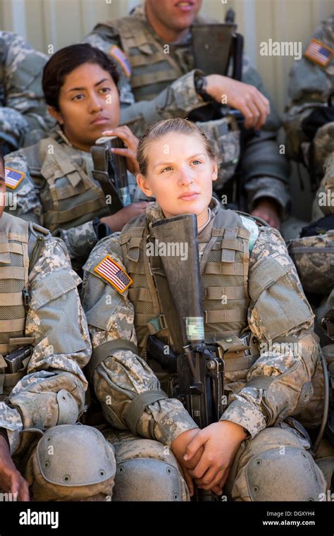 Female Soldier In Combat