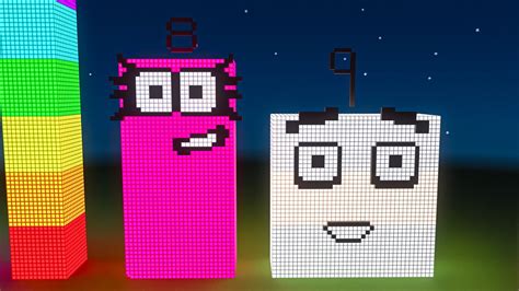 Making Giant Numberblocks But Glowing In Minecraft Numberblocks My Xxx Hot Girl