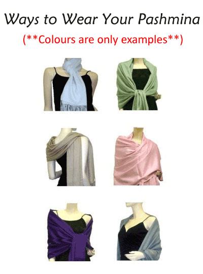 How And Ways To Wear Pashmina Scarves And Shawls