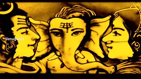 Lord Ganesha Sand Art Story By Venugopal Youtube