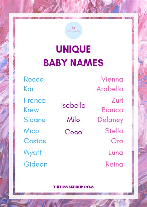 Discover Unique Baby Names For Boys And Girls