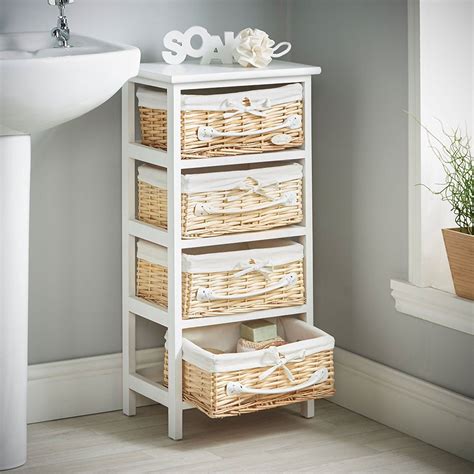 Bathroom Storage Unit With Baskets Semis Online