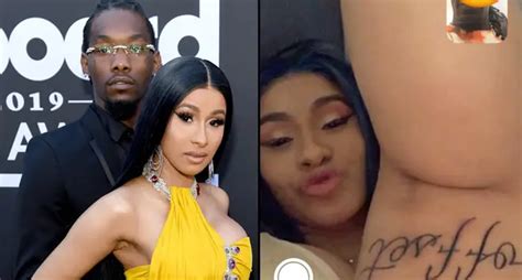 Cardi B Reveals Huge New Tattoo Of Husband Offsets Name On Her Thigh