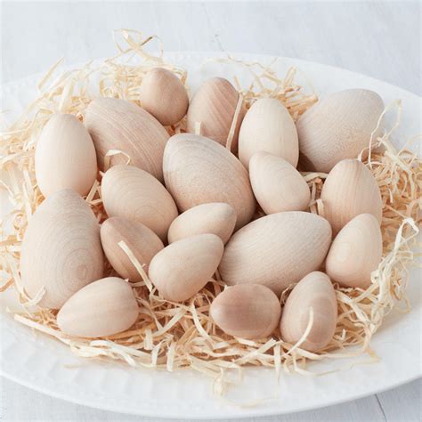 Assorted Size Unfinished Wood Eggs Wooden Eggs And Fruit Wood