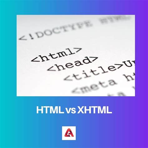 Difference Between Html And Xhtml