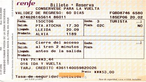 Spain Renfe Ticket 15 Oct 1986 Renfe Ticket Madrid Puerta Flickr