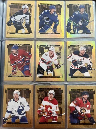 2022 2023 Tim Hortons Hockey Cards Pick Your Card Gold Etchings G 1 18