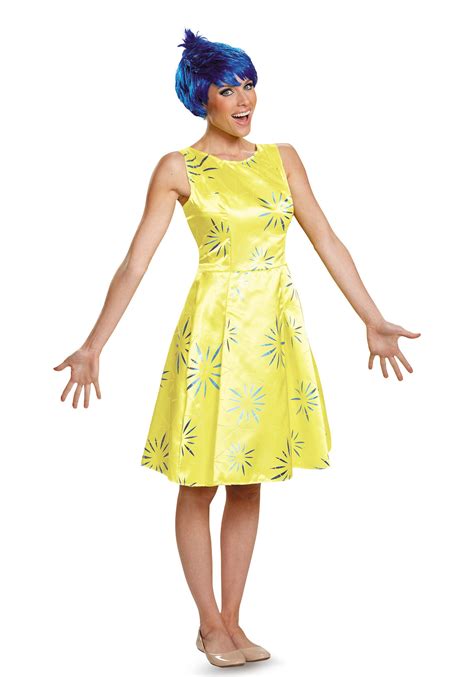 Adult Disney Inside Out Joy Deluxe Costume Disney Costumes