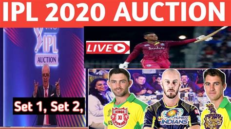 Not that he has done himself any favours since then! IPL 2020 - Auction Live Streaming Set 1 And Set 2 Full ...