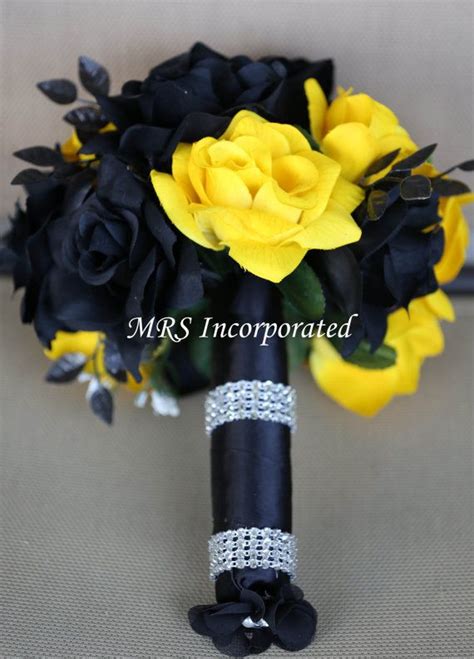 Art & design wiz khalifa funny black and yellow joke. Black and Yellow Rose Bouquet by MRSincorporated on Etsy ...