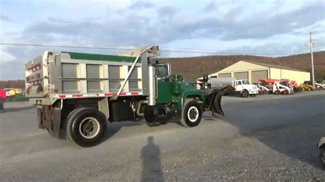 1992 Mack Rd690p Single Axle Dump Truck Snow Plow Salt Spreader For