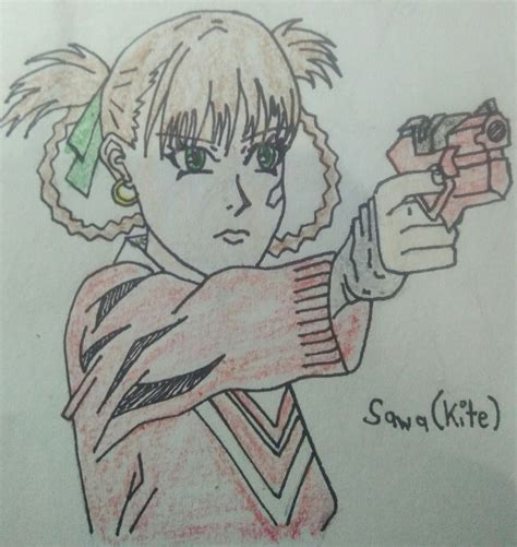 My Drawing Of Sawa From The Infamous 1998 Anime Kite Rdrawing