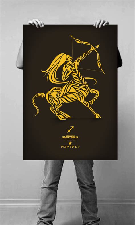 Sagittarius Zodiac Poster Series On Behance