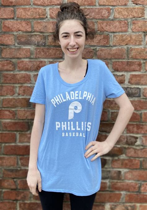 New Era Philadelphia Phillies Womens Light Blue Cooperstown Pigment