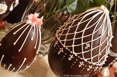 Uova Di Pasqua Decorate Chocolate Easter Egg Fabergé Royal Icing