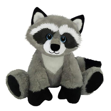 First And Main Sitting Floppy Friends Raccoon Plush Toy 7 H Walmart