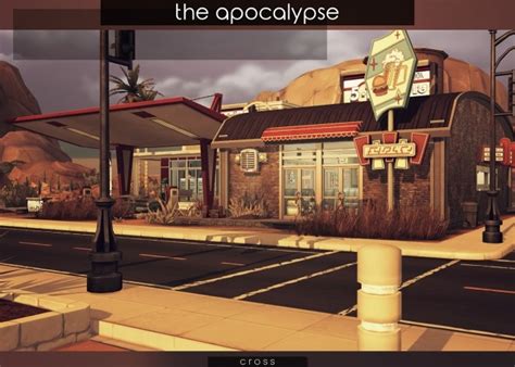 The Apocalypse Lot By Praline At Cross Design Sims 4 Updates