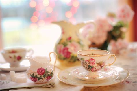 Free Images Bokeh Vintage Flower Petal Teapot Celebration Meal