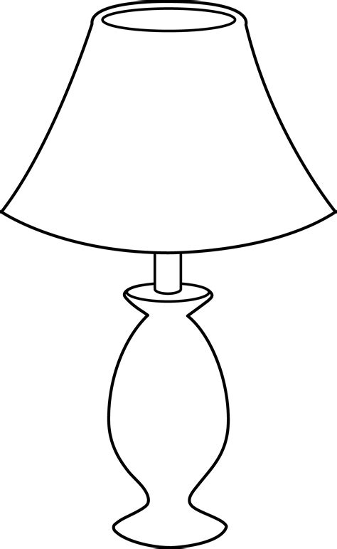 Lamp Cartoon Coloring Page Coloring Pages