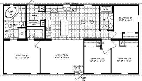 4 bedroom floor plans modular home floor plans. Beautiful 4 Bedroom Mobile Home Floor Plans - New Home ...