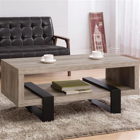 Coaster Accent Tables Coas 720878 Modern Open Shelf Coffee Table