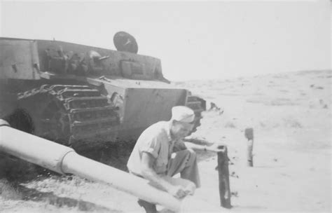 Destroyed Tiger I In Tunisia North Africa The Vehicle Has 14 Kill