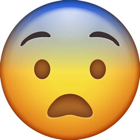 Download Fearful Iphone Emoji Icon In  And Ai Emoji Island