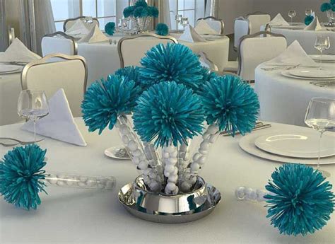 See more ideas about turquoise wedding, floral crown, turquoise. Centerpiece doubling as favours and a marvellous white ...