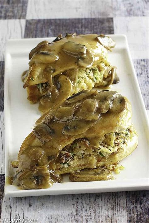 Your cart must include at least 1 item from the menu. Olive Garden Stuffed Chicken Marsala | CopyKat Recipes