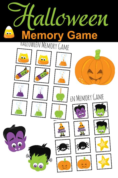 Free Printables Fun Stuff For The Kids Free Halloween Memory Games